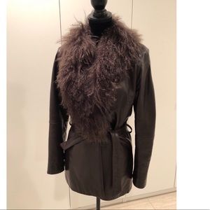 Jones of New York women’s Leather Jacket Sz S